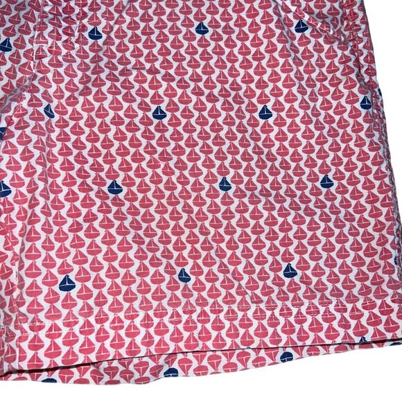 Columbia Super Bonehead Shorts Sailboats Size 8 Cotton Pink Blue Summer Preppy - Picture 5 of 10